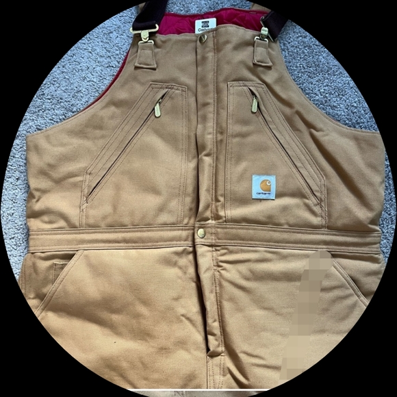 NWOTCarhartt men's bib overalls insulated,42x30 READ DETAILS! - Picture 1 of 9